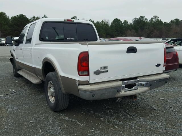 1FTNW20P54EE01551 - 2004 FORD F250 SUPER WHITE photo 3