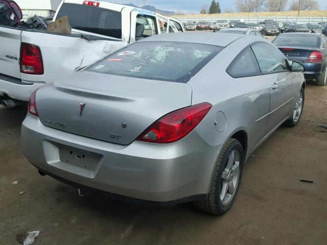 1G2ZH158964268362 - 2006 PONTIAC G6 GT SILVER photo 4