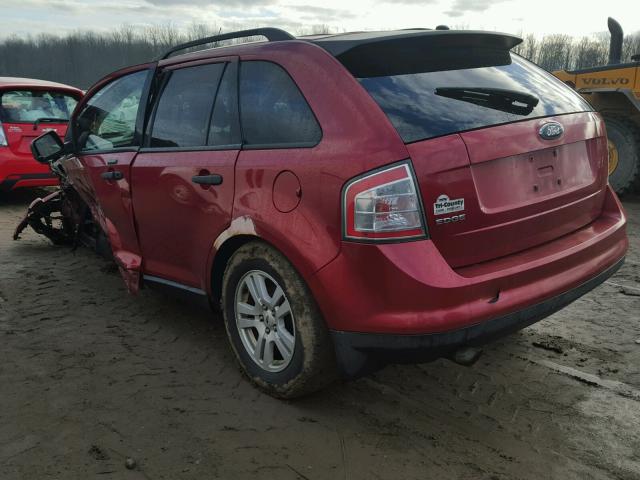 2FMDK36CX7BB33528 - 2007 FORD EDGE SE MAROON photo 3