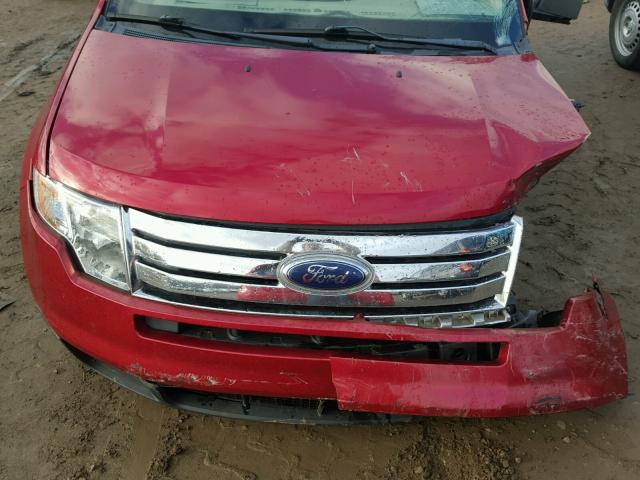 2FMDK36CX7BB33528 - 2007 FORD EDGE SE MAROON photo 7