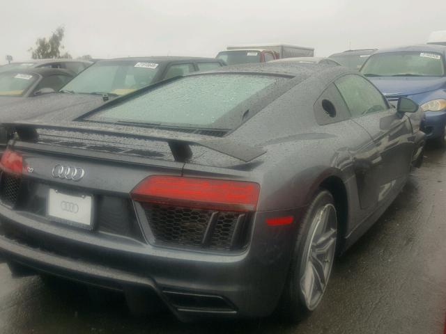 WUAKBAFX8H7901409 - 2017 AUDI R8 5.2 PLU GRAY photo 4