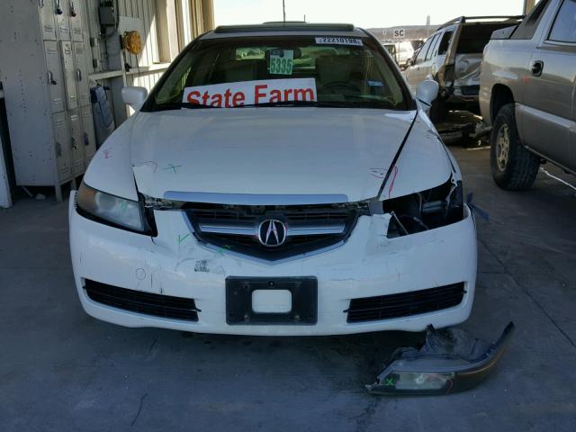 19UUA66294A041657 - 2004 ACURA TL WHITE photo 9