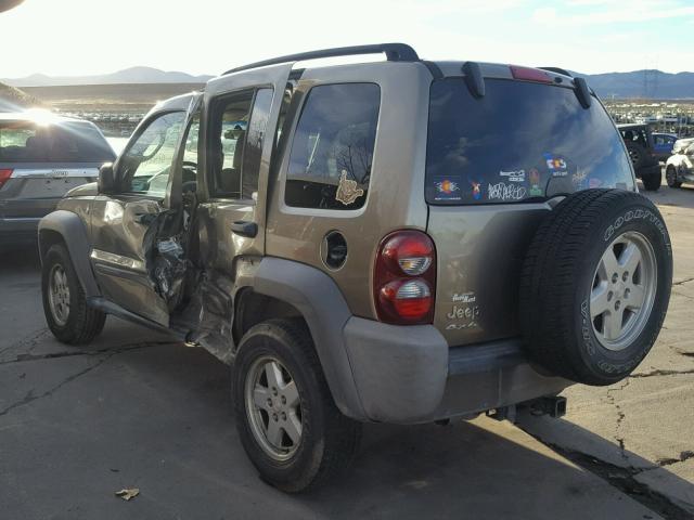 1J4GL48K87W512271 - 2007 JEEP LIBERTY SP BROWN photo 3