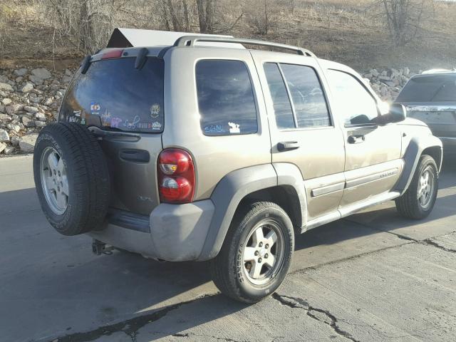 1J4GL48K87W512271 - 2007 JEEP LIBERTY SP BROWN photo 4