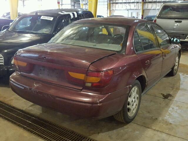 1G8ZK54711Z271615 - 2001 SATURN SL2 MAROON photo 4