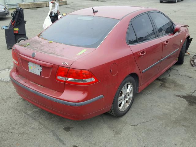 YS3FD49Y971013583 - 2007 SAAB 9-3 2.0T RED photo 4