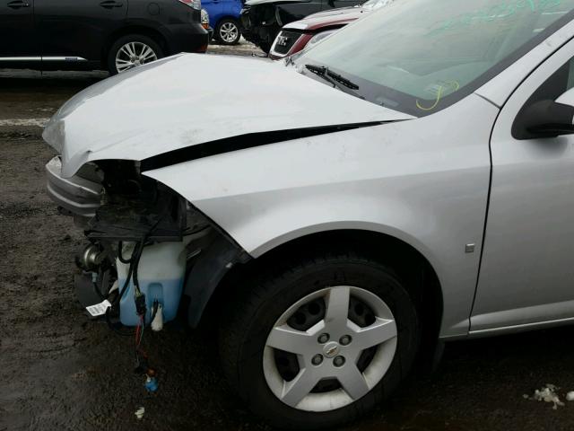 1G1AL58F887223304 - 2008 CHEVROLET COBALT LT SILVER photo 9