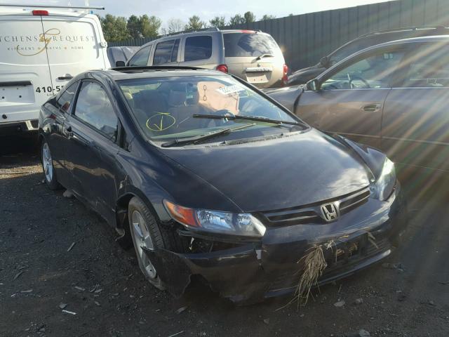 2HGFG12856H527939 - 2006 HONDA CIVIC EX BLACK photo 1