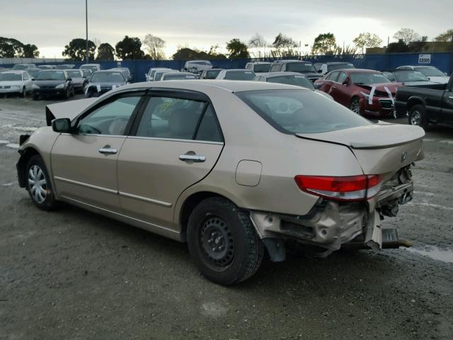 1HGCM56184A176939 - 2004 HONDA ACCORD DX GOLD photo 3