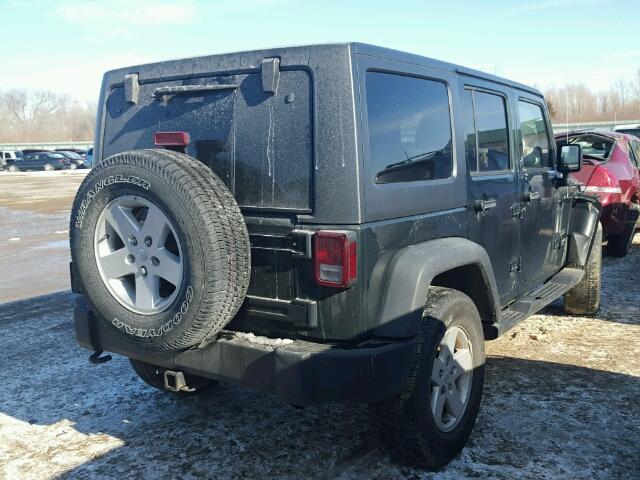 1J4BA3H1XBL501347 - 2011 JEEP WRANGLER U GREEN photo 4