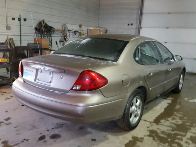 1FAFP53U72G179137 - 2002 FORD TAURUS SE BROWN photo 4