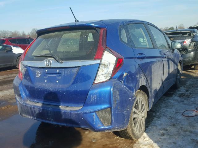 JHMGK5H7XHS014512 - 2017 HONDA FIT EX BLUE photo 4