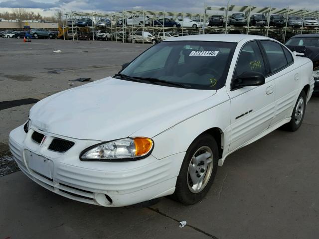 1G2NF52T41M598794 - 2001 PONTIAC GRAND AM S WHITE photo 2