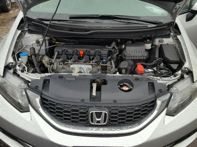 19XFB2E58DE067768 - 2013 HONDA CIVIC LX SILVER photo 7