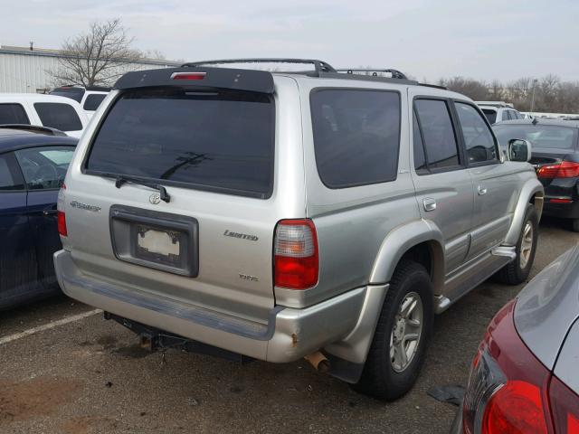 JT3GN87R7Y0143319 - 2000 TOYOTA 4RUNNER LI SILVER photo 4