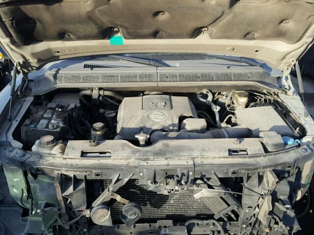 1N6AA07B07N244184 - 2007 NISSAN TITAN XE GRAY photo 7