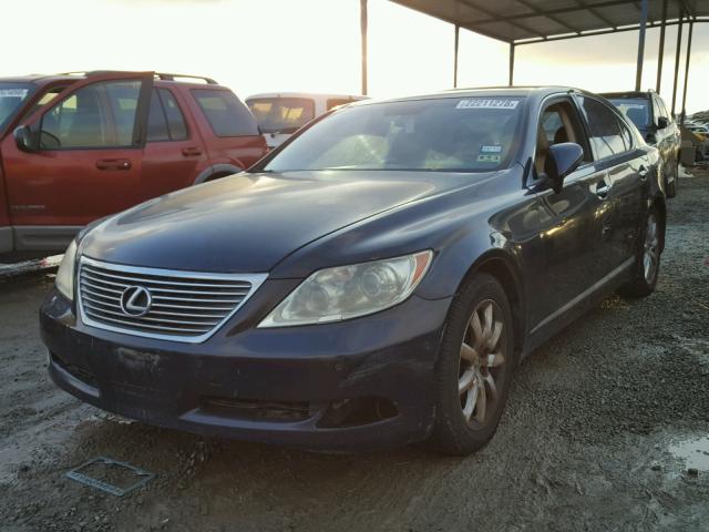 JTHBL46F885065968 - 2008 LEXUS LS 460 BLUE photo 2