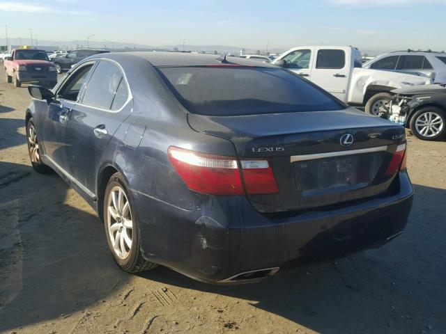 JTHBL46F885065968 - 2008 LEXUS LS 460 BLUE photo 3