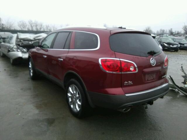 5GALRCED3AJ216566 - 2010 BUICK ENCLAVE CX RED photo 3