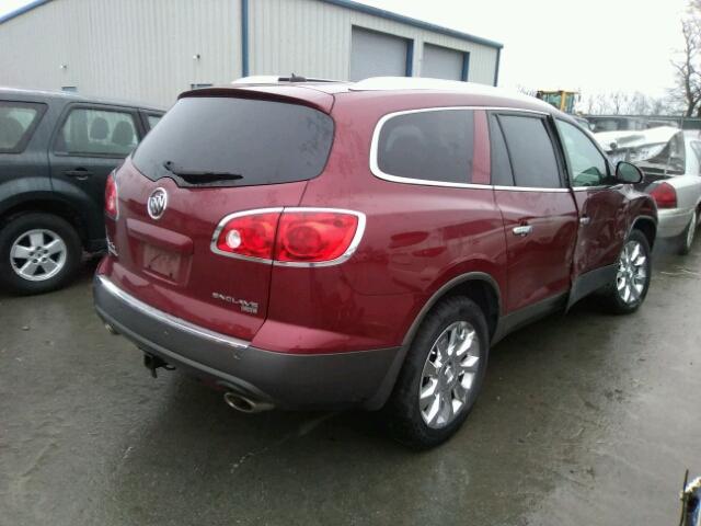 5GALRCED3AJ216566 - 2010 BUICK ENCLAVE CX RED photo 4