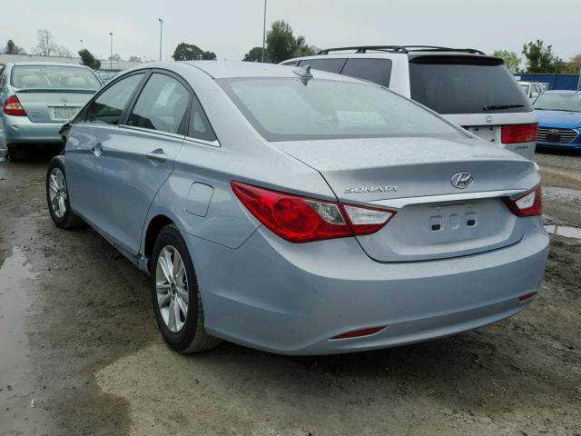 5NPEB4AC2DH715936 - 2013 HYUNDAI SONATA GLS GRAY photo 3