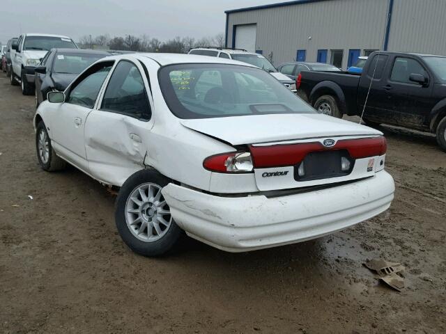 1FAFP663XWK257678 - 1998 FORD CONTOUR LX WHITE photo 3