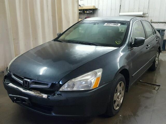 1HGCM56455A137656 - 2005 HONDA ACCORD LX GRAY photo 2