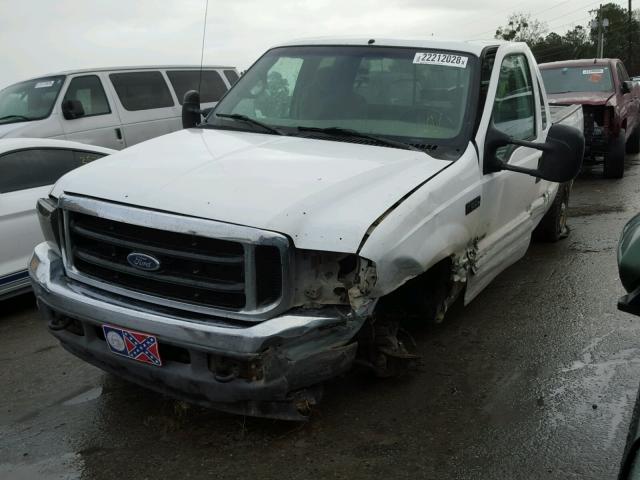 1FTNX20F31ED17616 - 2001 FORD F250 SUPER WHITE photo 2