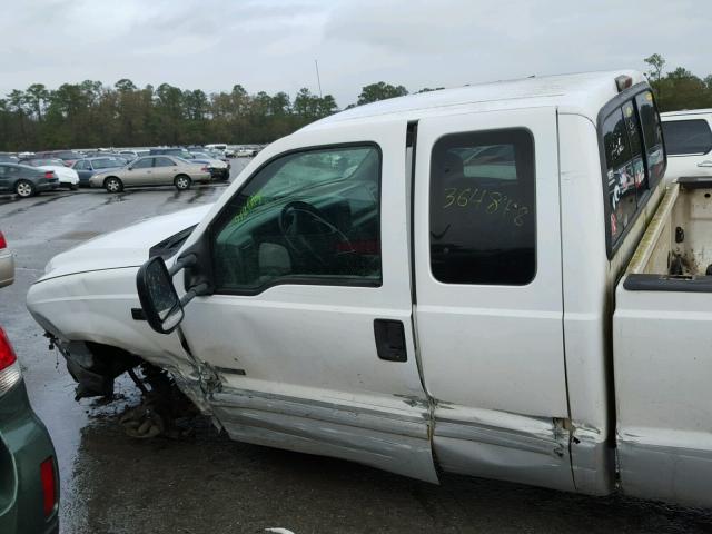 1FTNX20F31ED17616 - 2001 FORD F250 SUPER WHITE photo 9