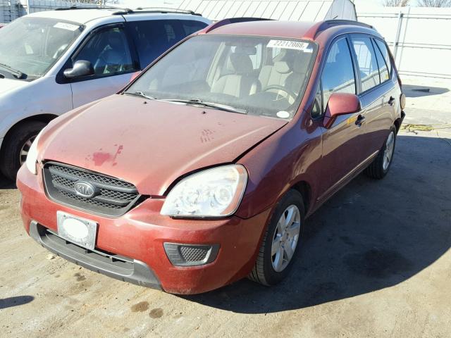 KNAFG526277043564 - 2007 KIA RONDO LX RED photo 2