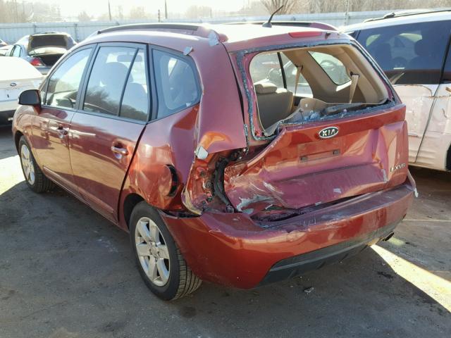 KNAFG526277043564 - 2007 KIA RONDO LX RED photo 3