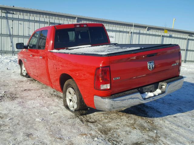 1C6RR7GT0DS697161 - 2013 RAM 1500 SLT RED photo 3