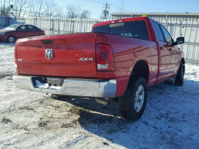 1C6RR7GT0DS697161 - 2013 RAM 1500 SLT RED photo 4