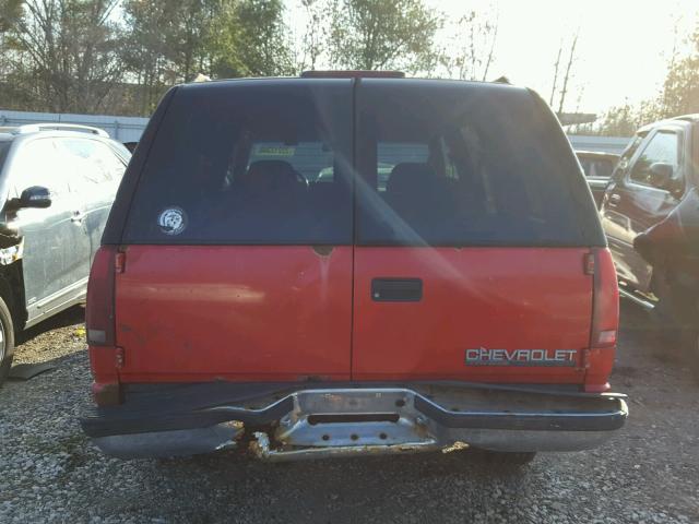 1GNEK13K4SJ413658 - 1995 CHEVROLET TAHOE K150 RED photo 9