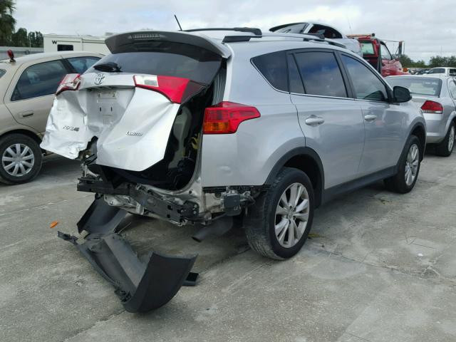 2T3YFREV9DW030089 - 2013 TOYOTA RAV4 LIMIT SILVER photo 4