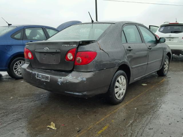 1NXBR32E73Z079605 - 2003 TOYOTA COROLLA CE GRAY photo 4