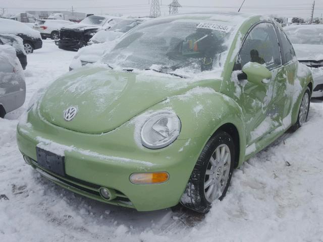 3VWCK31CX5M414812 - 2005 VOLKSWAGEN NEW BEETLE GREEN photo 2