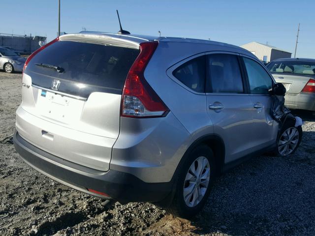 2HKRM3H72EH509208 - 2014 HONDA CR-V EXL SILVER photo 4