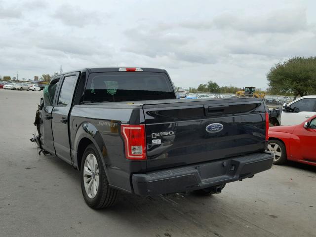 1FTEW1CP5GKF02116 - 2016 FORD F150 SUPER BLACK photo 3