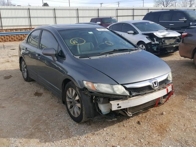 19XFA169X9E032591 - 2009 HONDA CIVIC EXL GRAY photo 1