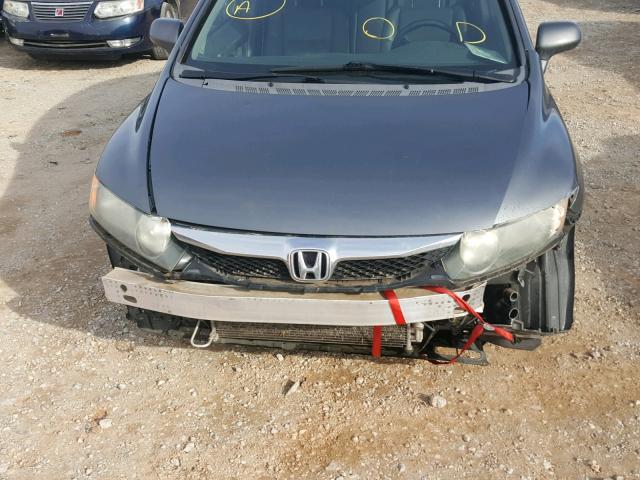 19XFA169X9E032591 - 2009 HONDA CIVIC EXL GRAY photo 9