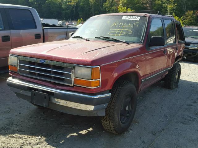 1FMDU34X9NUC23938 - 1992 FORD EXPLORER RED photo 2