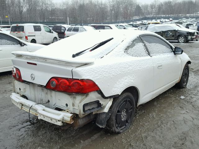 JH4DC54856S018978 - 2006 ACURA RSX WHITE photo 4