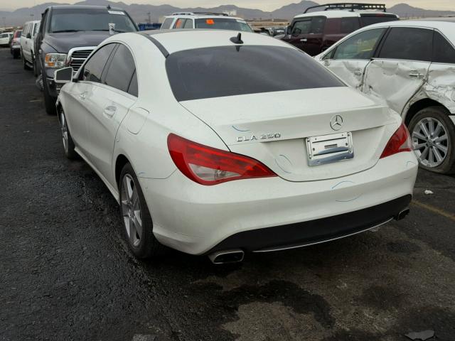 WDDSJ4EB9FN193404 - 2015 MERCEDES-BENZ CLA 250 WHITE photo 3