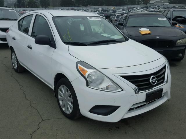 3N1CN7AP2FL924005 - 2015 NISSAN VERSA S WHITE photo 1