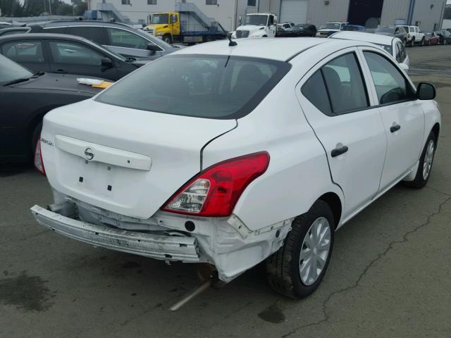 3N1CN7AP2FL924005 - 2015 NISSAN VERSA S WHITE photo 4