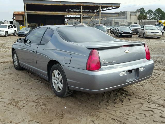 2G1WJ15K569255774 - 2006 CHEVROLET MONTE CARL GRAY photo 3