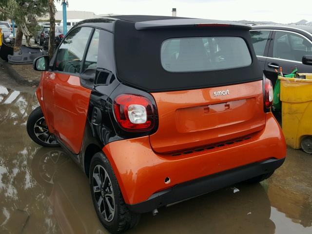 WMEFK5DA3HK174618 - 2017 SMART FORTWO CAB ORANGE photo 3