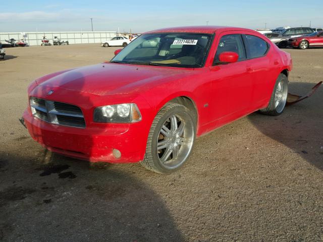 2B3CA3CV6AH118121 - 2010 DODGE CHARGER SX RED photo 2