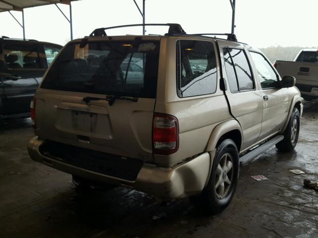 JN8AR07SXYW419987 - 2000 NISSAN PATHFINDER GOLD photo 4